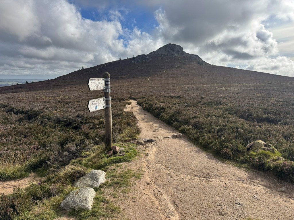Footpath and signs on Bennachie